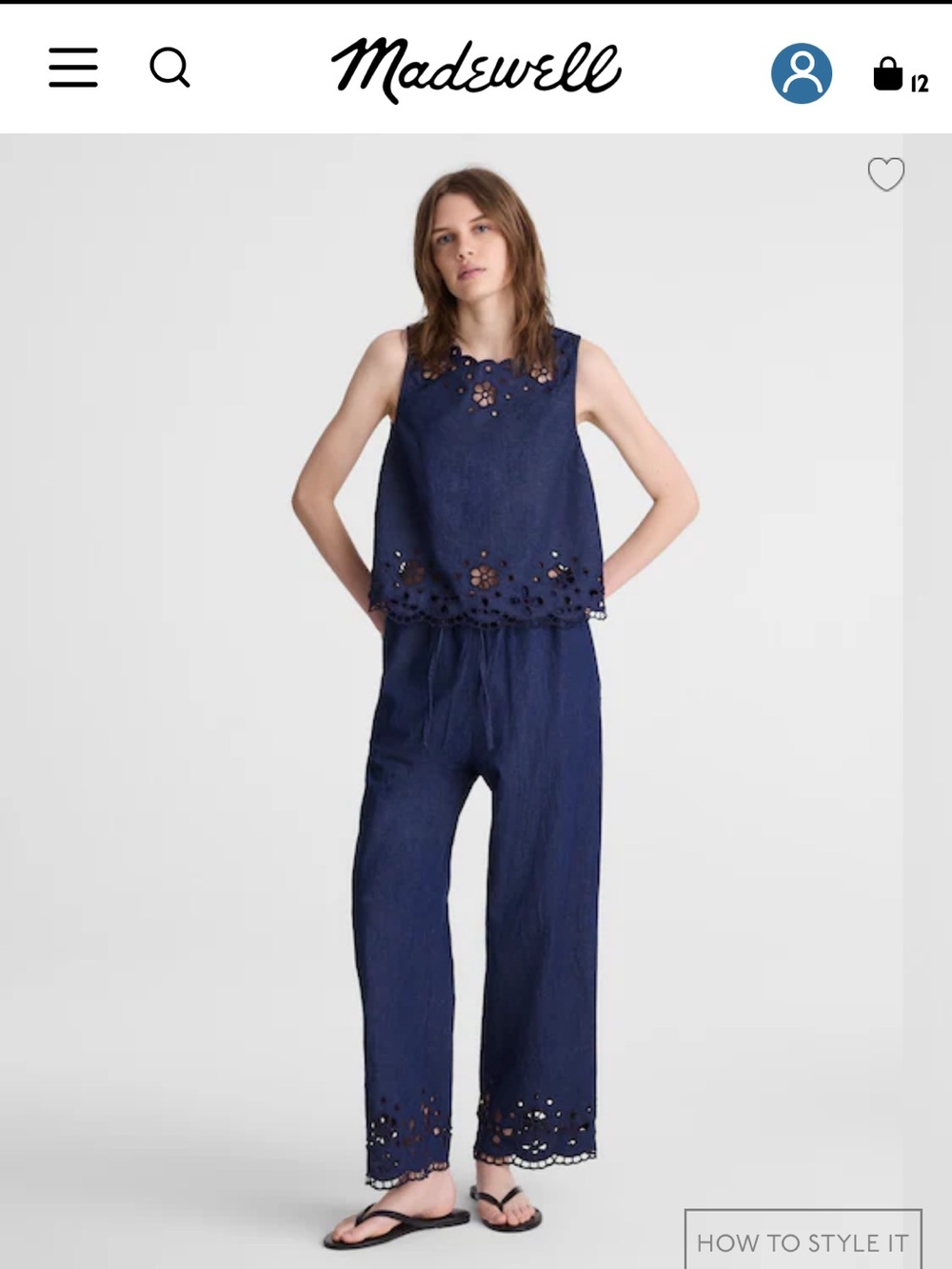 NWT • SET embroidered denim from Madewell - size small in Marfield